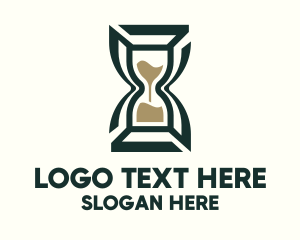 Hourglass - Hourglass Countdown Timer logo design