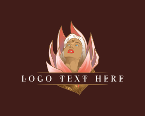 Venus - Wellness Lotus Goddess logo design