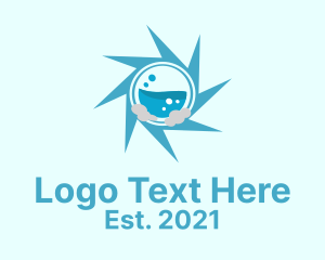 Laundry - Spiral Star Laundry logo design