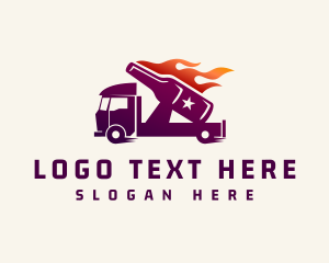 Gin - Blazing Beer Truck logo design