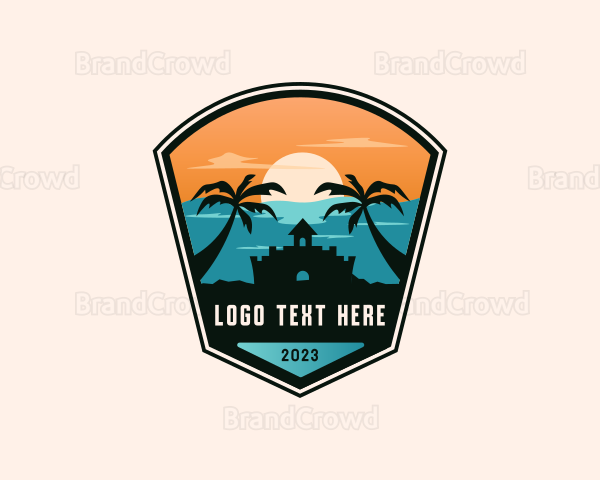 Tropical Beach Summer Logo