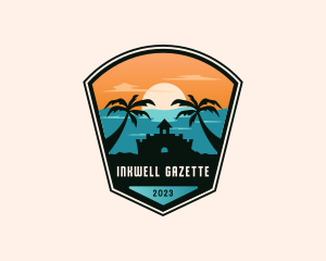 Tropical Beach Summer Logo