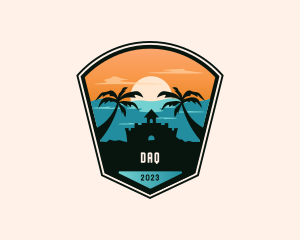 Tropical Beach Summer Logo