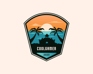 Tourist - Tropical Beach Summer logo design