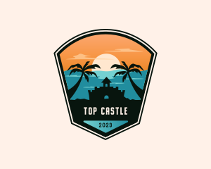 Tropical Beach Summer logo design