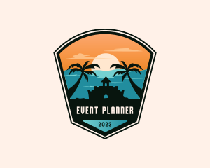 Island - Tropical Beach Summer logo design