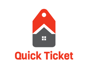 Ticket - Home Price Tag logo design