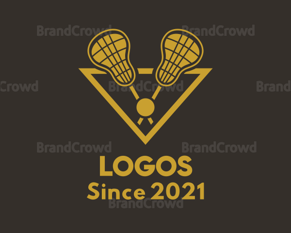 Sports Lacrosse Stick Logo