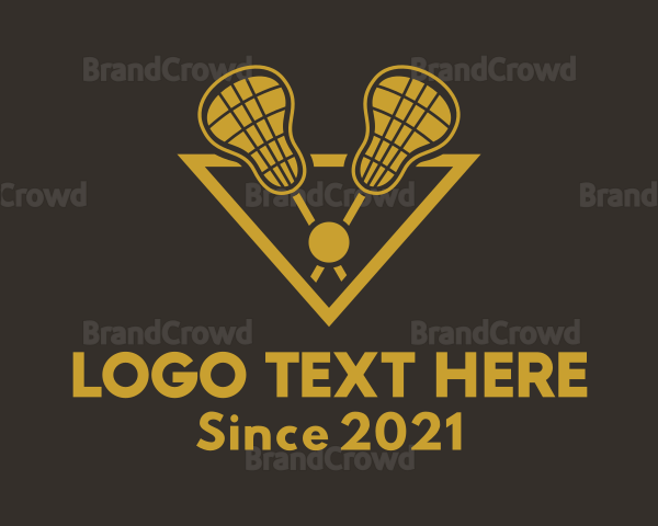 Sports Lacrosse Stick Logo