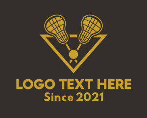 Sports Lacrosse Stick logo design