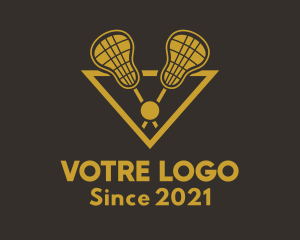 League - Sports Lacrosse Stick logo design