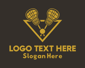 Sports Lacrosse Stick Logo