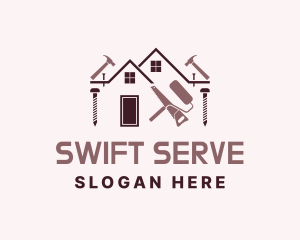 Service - Home Construction Service logo design