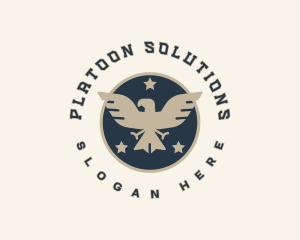 Security Military Eagle logo design