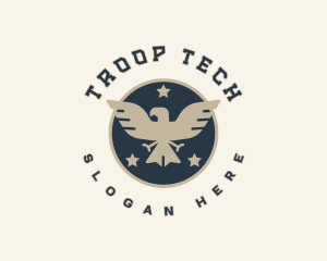 Troop - Security Military Eagle logo design