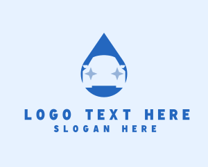 Car Service - Car Wash Droplet logo design