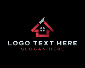 Home Improvement - Hammer Roof Renovation logo design