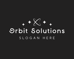 Simple Orbit Star logo design