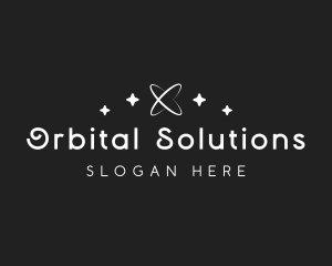 Simple Orbit Star logo design