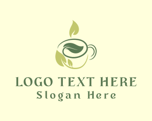 Coffee Tea Leaf Cup Logo