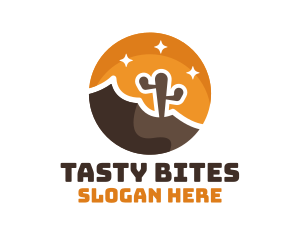 Cactus Desert Badge Logo