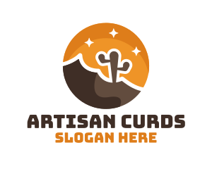 Cactus Desert Badge logo design