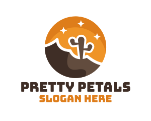 Cactus Desert Badge logo design