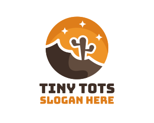 Cactus Desert Badge logo design