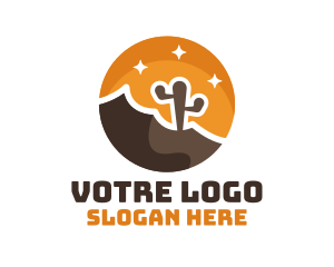 Badge - Cactus Desert Badge logo design