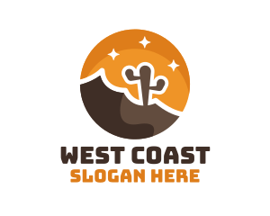 Cactus Desert Badge logo design