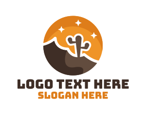 United States - Cactus Desert Badge logo design