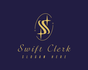 Premium Sparkling Letter S logo design