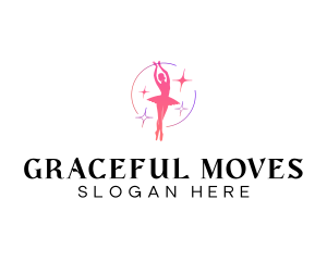 Choreography - Ballerina Dance Performer logo design