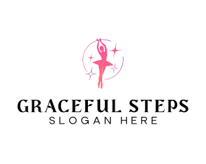 Ballerina - Ballerina Dance Performer logo design