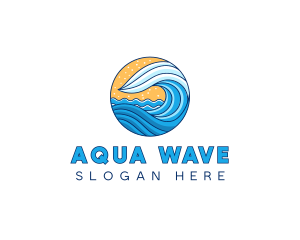 Sea Ocean Waves logo design