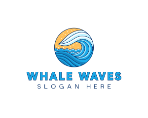 Sea Ocean Waves logo design