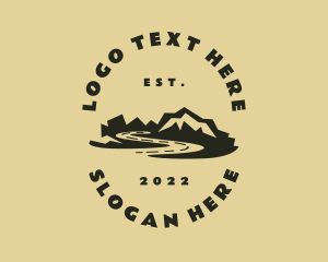 Hiking - Mountain Hiking Travel logo design