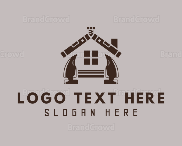 Brown House Contractor Logo