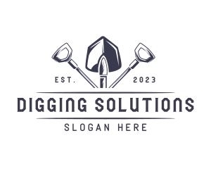 Shovel - Shovel Landscaping Tool logo design