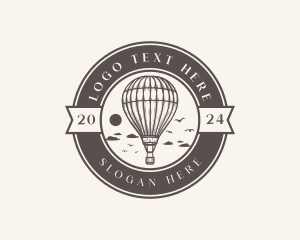 Exploration - Rustic Air Balloon logo design