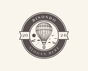 Holiday - Rustic Sky Air Balloon logo design