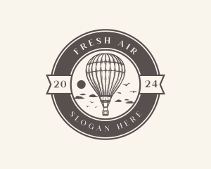 Rustic Sky Air Balloon logo design