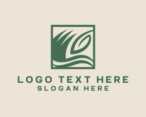 Grass Leaf Landscaping Logo