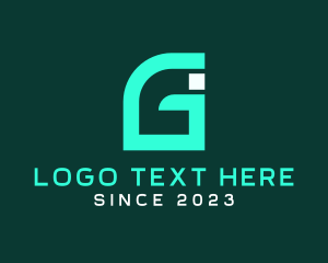 Programmer - Digital Monogram  Letter GI logo design
