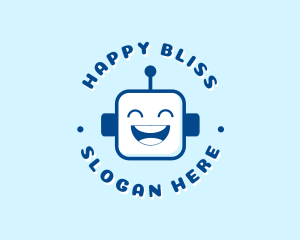  Cute Robot Tech logo design