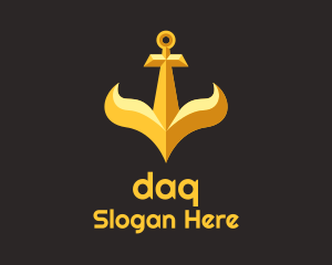 Golden Ship Anchor  Logo