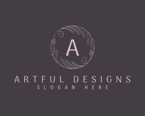 Floral Ornament Circle logo design