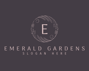 Floral Ornament Circle logo design