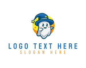 Cartoon - Ghost Video Game Character logo design