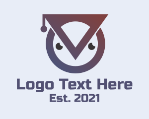 Studying - Owl Graduate Tutor logo design